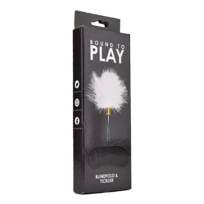 Bound to Play. Kit de jeu avec masque pour les yeux + chatouilleur de plumes