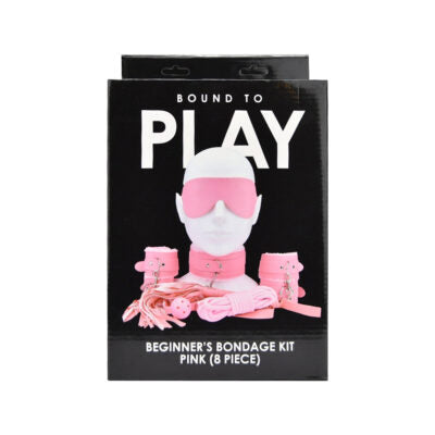 Bound to Play  Kit de bondage pour débutants rose (8 pièces)