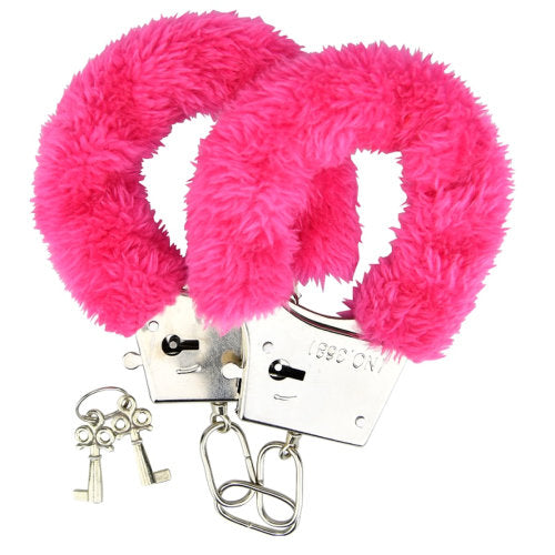 Loving Joy Furry Handcuffs Pink - Hotjim