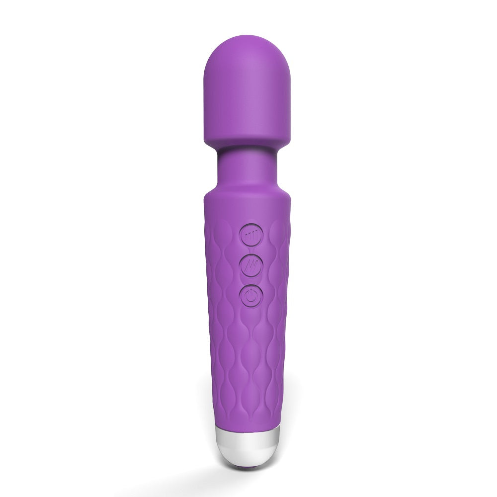 Loving Joy 20 Function Wand Vibrator Purple - Hotjim