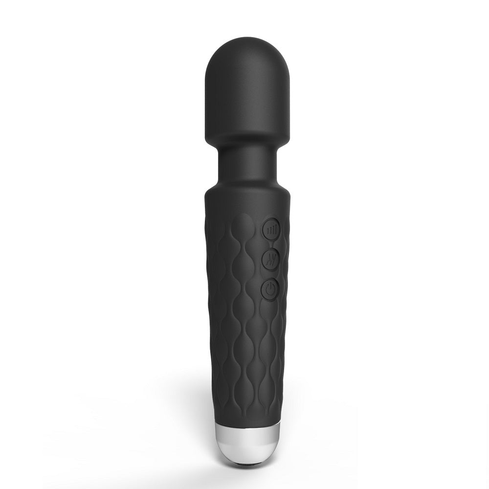 Loving Joy 20 Function Wand Vibrator Black - Hotjim