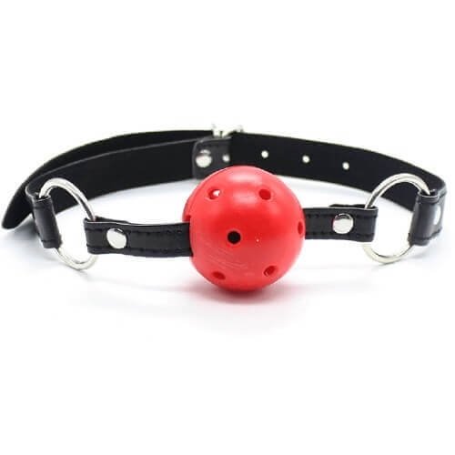 Bound to Please Breathable Ball Gag Red - Hotjim