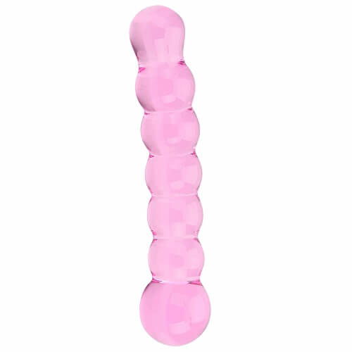 Spectrum Ribbed Glass Dildo - Hotjim