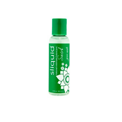 Sliquid Naturals Swirl Flavoured Lubricants-Green Apple 59ml - Hotjim