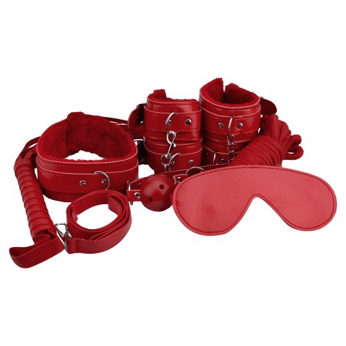 Loving Joy Beginner's Bondage Kit Red (8 Piece) - Hotjim