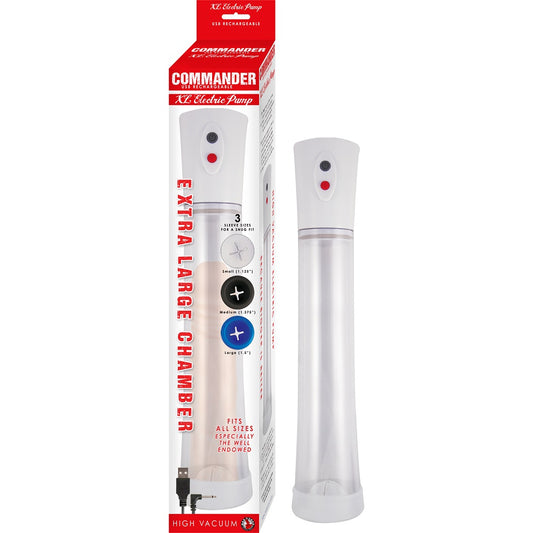 Commander USB Rechargeable High Vacuum Electric Penis Pump XL - Hotjim