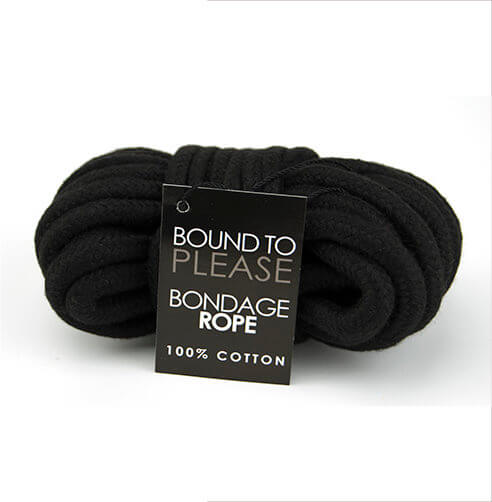 Bound to Please Bondage Rope Black - Hotjim