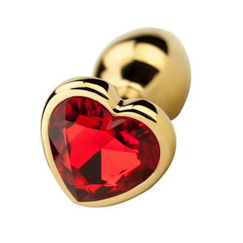 Precious Metals Heart Shaped Butt Plug-Gold - Hotjim